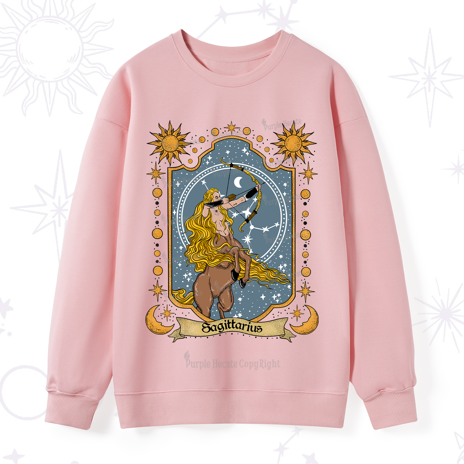 Purplehecate Sagittarius Zodiac Sweatshirt