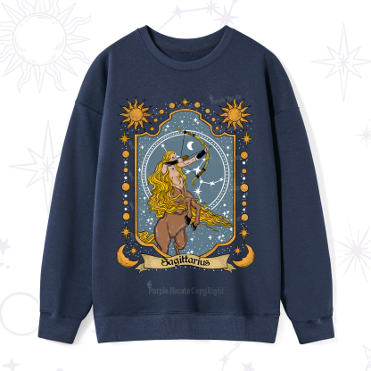Purplehecate Sagittarius Zodiac Sweatshirt