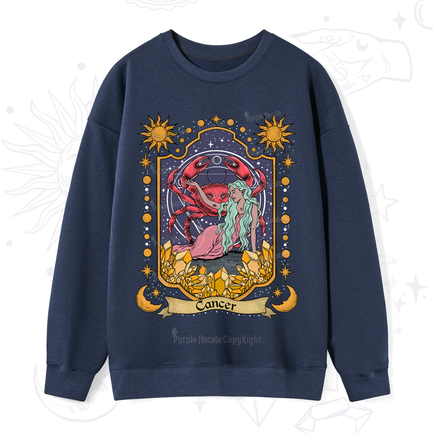 Purplehecate Cancer Zodiac Sweatshirt