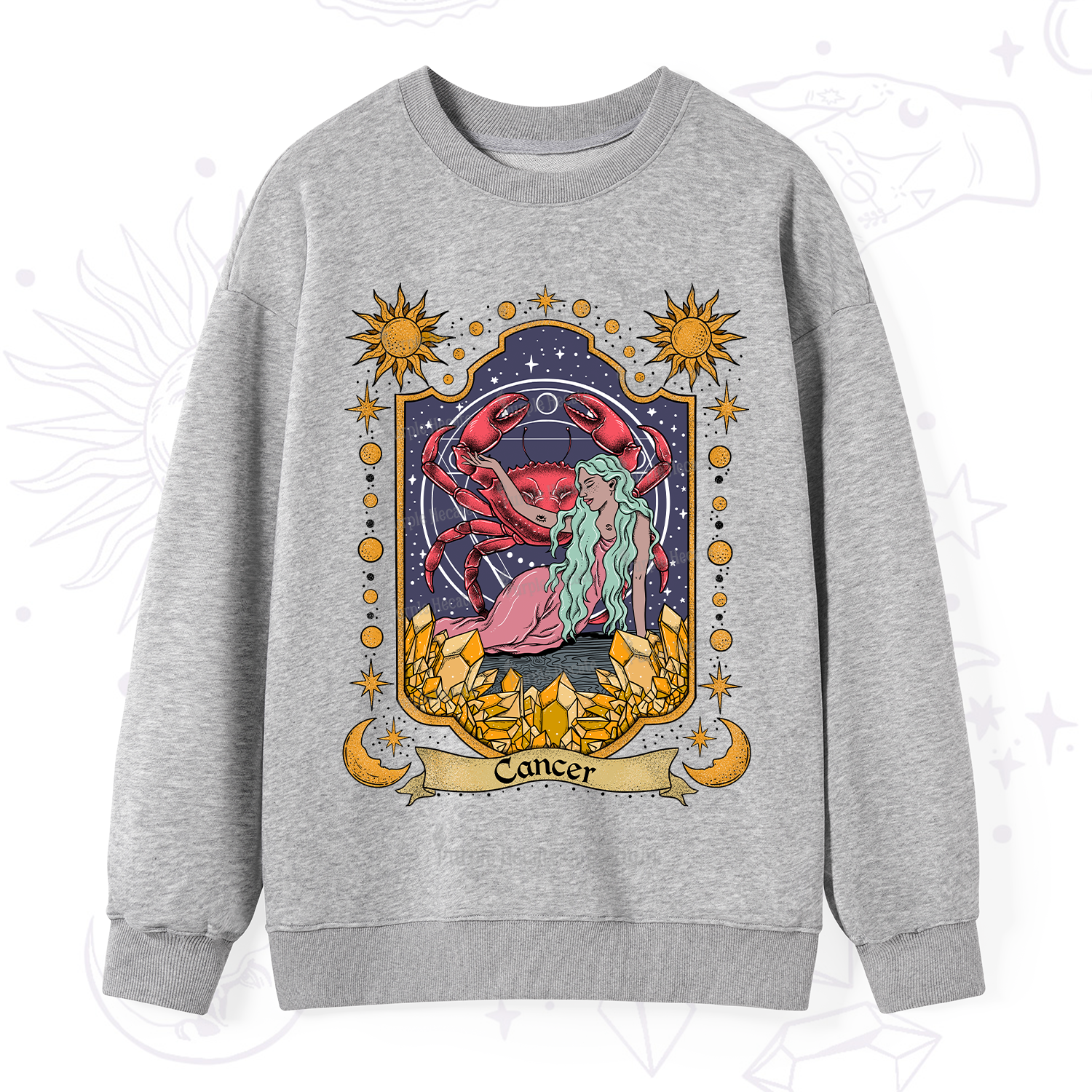Purplehecate Cancer Zodiac Sweatshirt