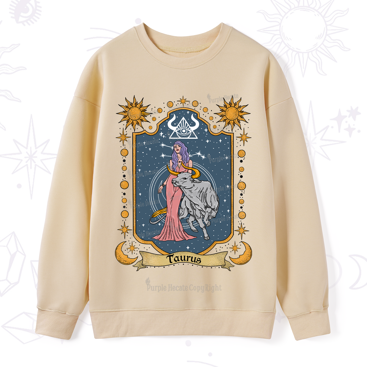 Purplehecate Taurus Zodiac Sweatshirt