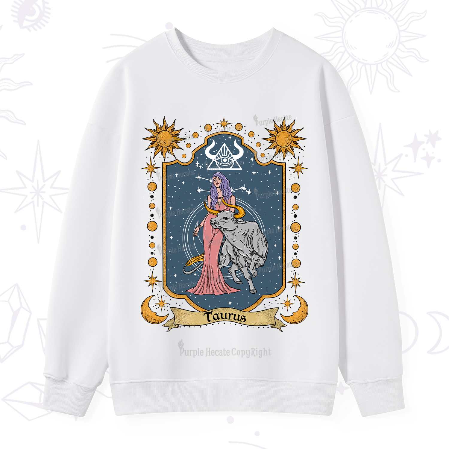 Purplehecate Taurus Zodiac Sweatshirt