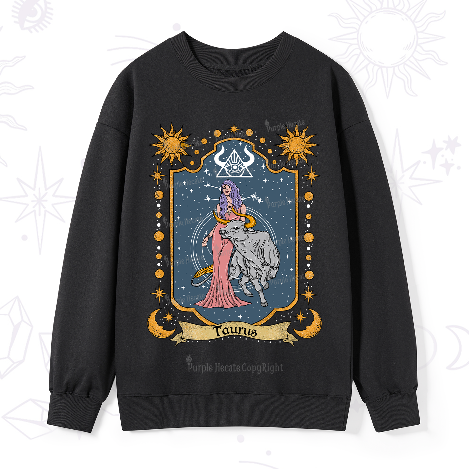 Purplehecate Taurus Zodiac Sweatshirt