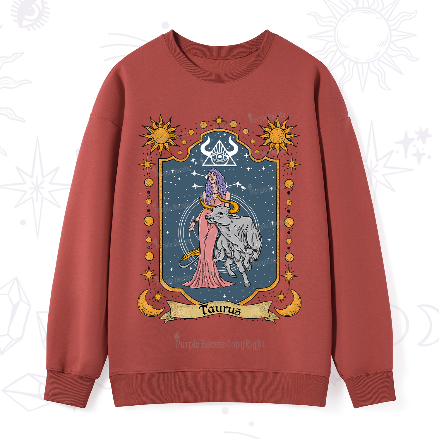 Purplehecate Taurus Zodiac Sweatshirt