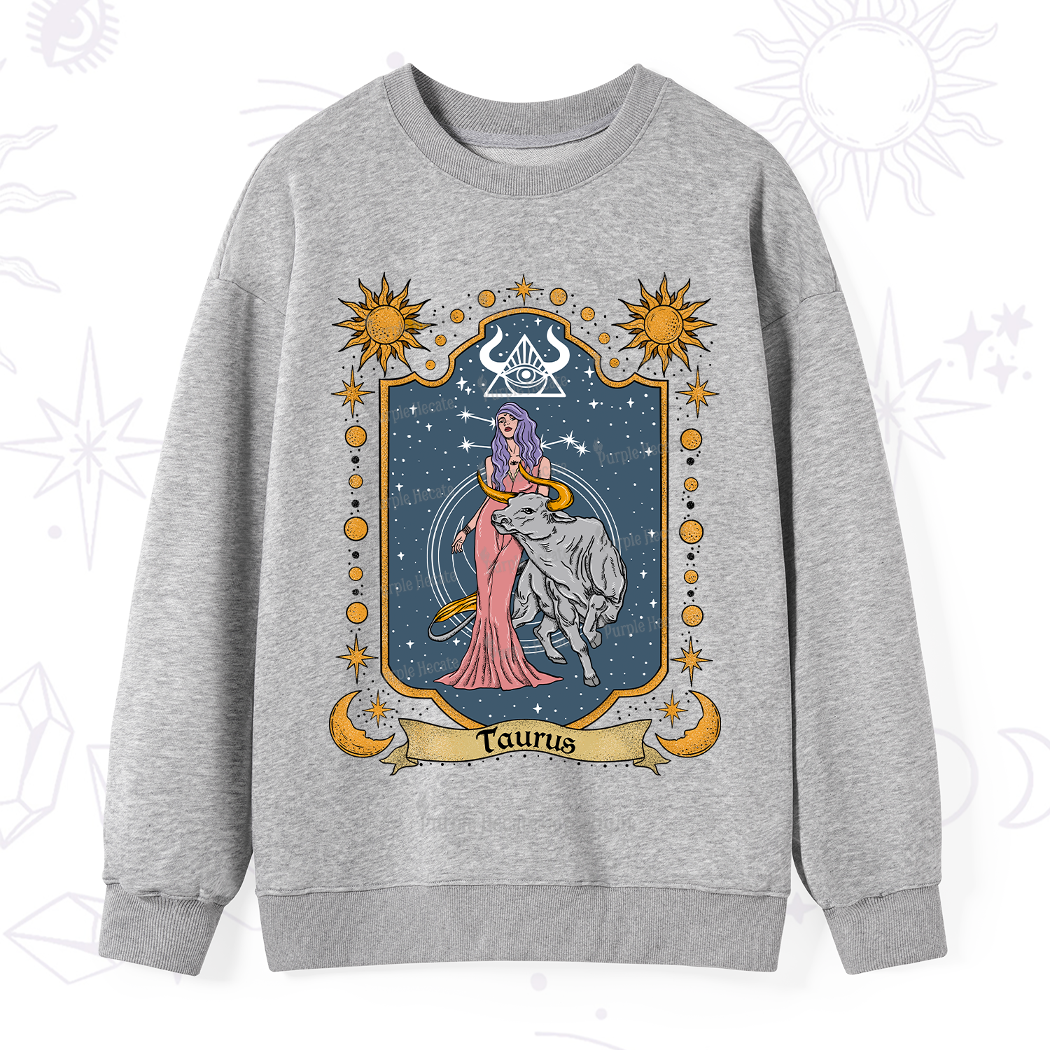 Purplehecate Taurus Zodiac Sweatshirt
