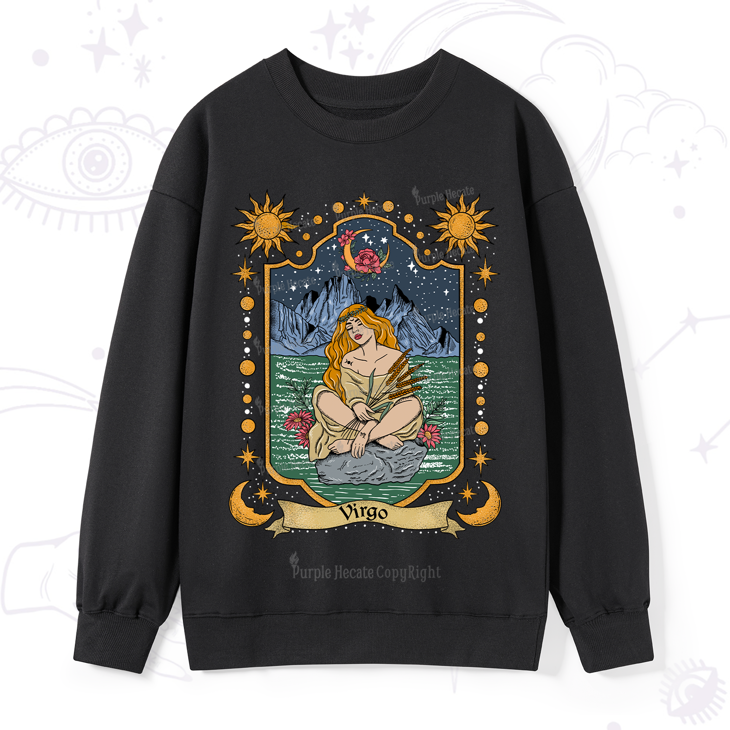 Purplehecate Virgo Zodiac Sweatshirt