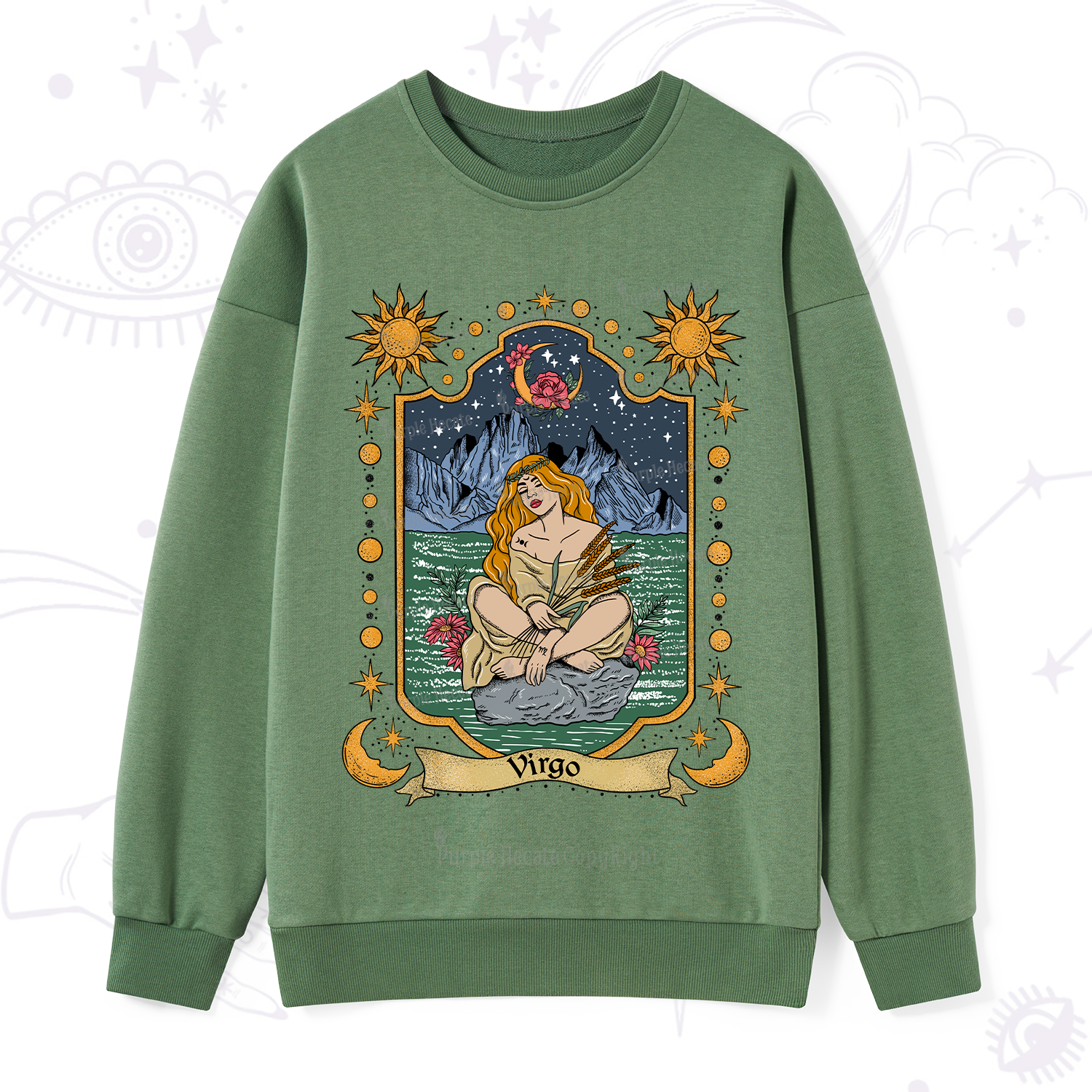 Purplehecate Virgo Zodiac Sweatshirt