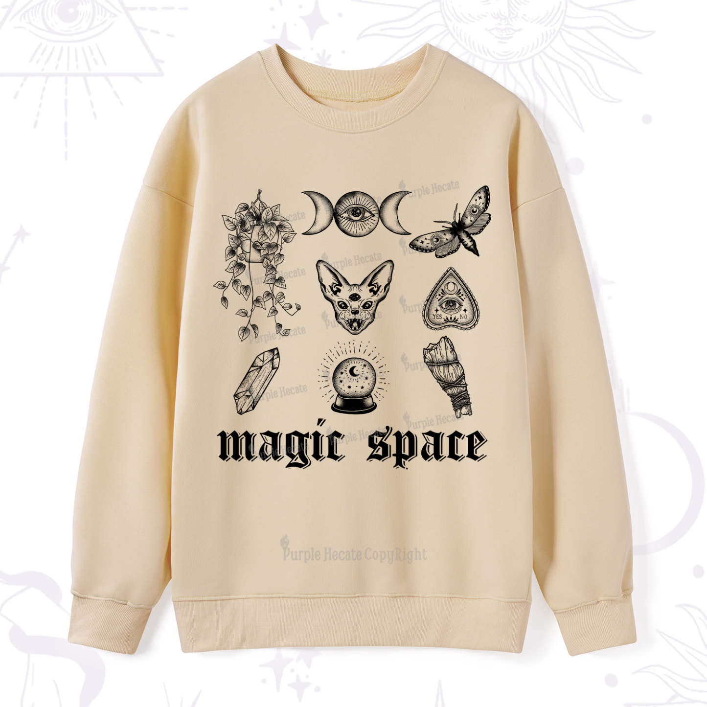 Purplehecate Magic Space Sweatshirt