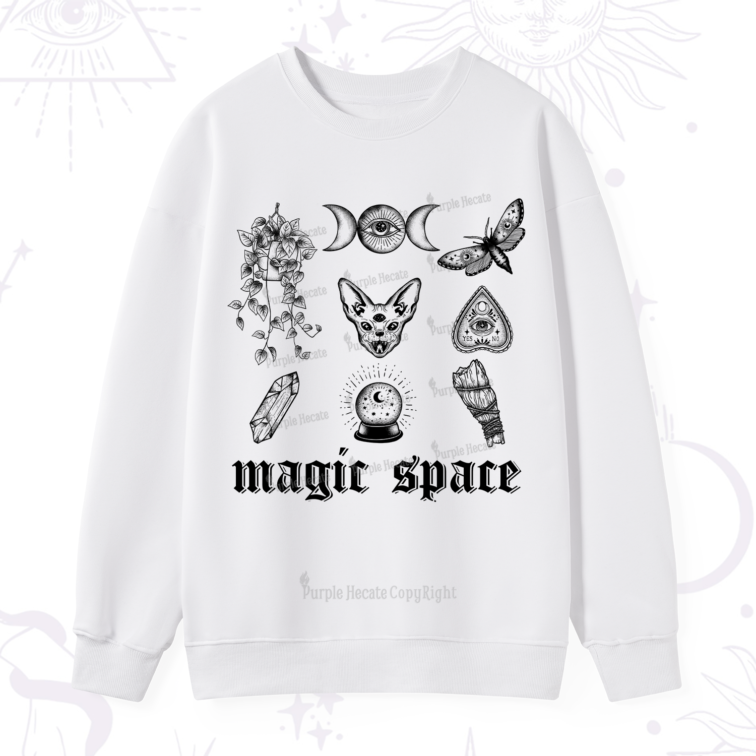 Purplehecate Magic Space Sweatshirt