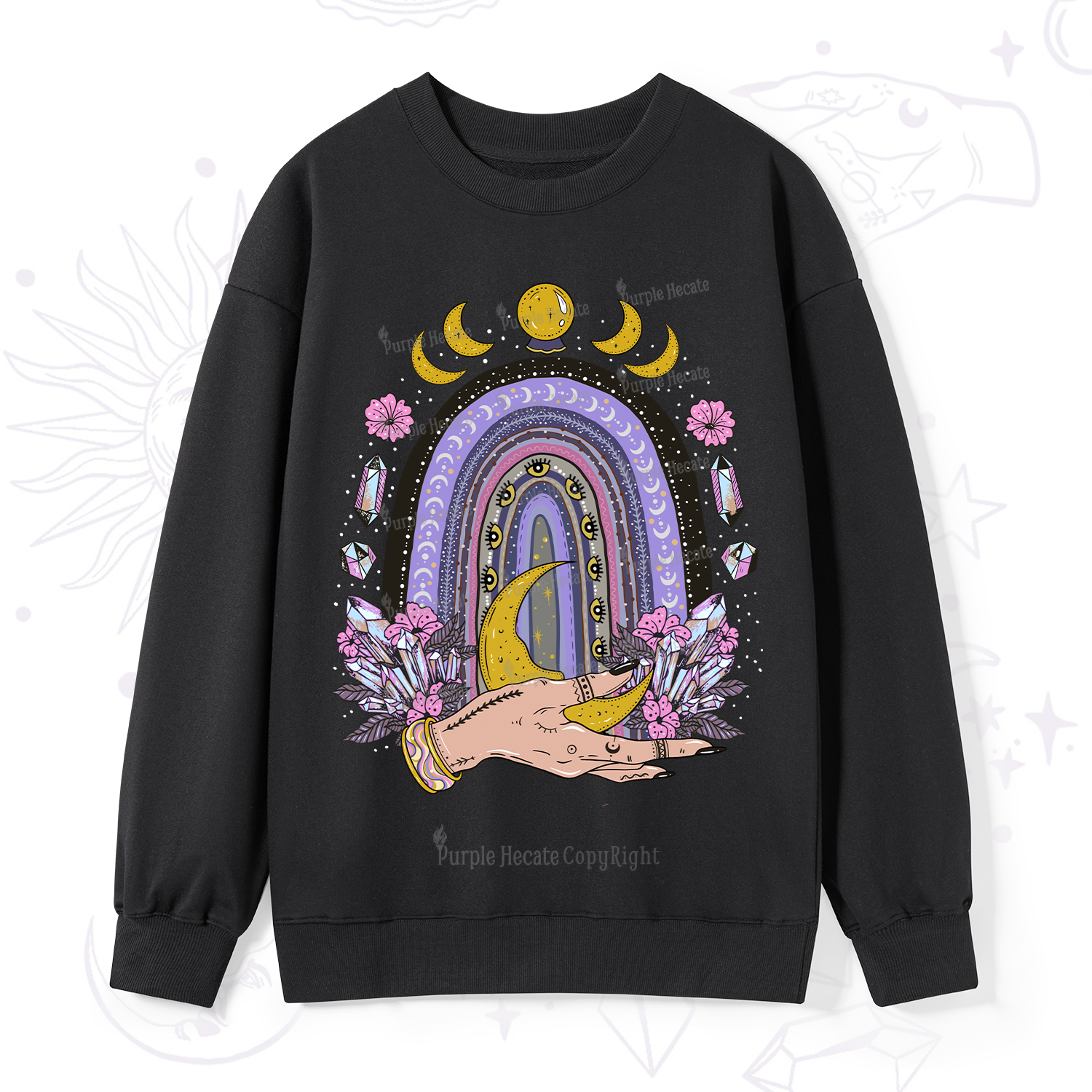 Purplehecate Magic Rainbow Sweatshirt