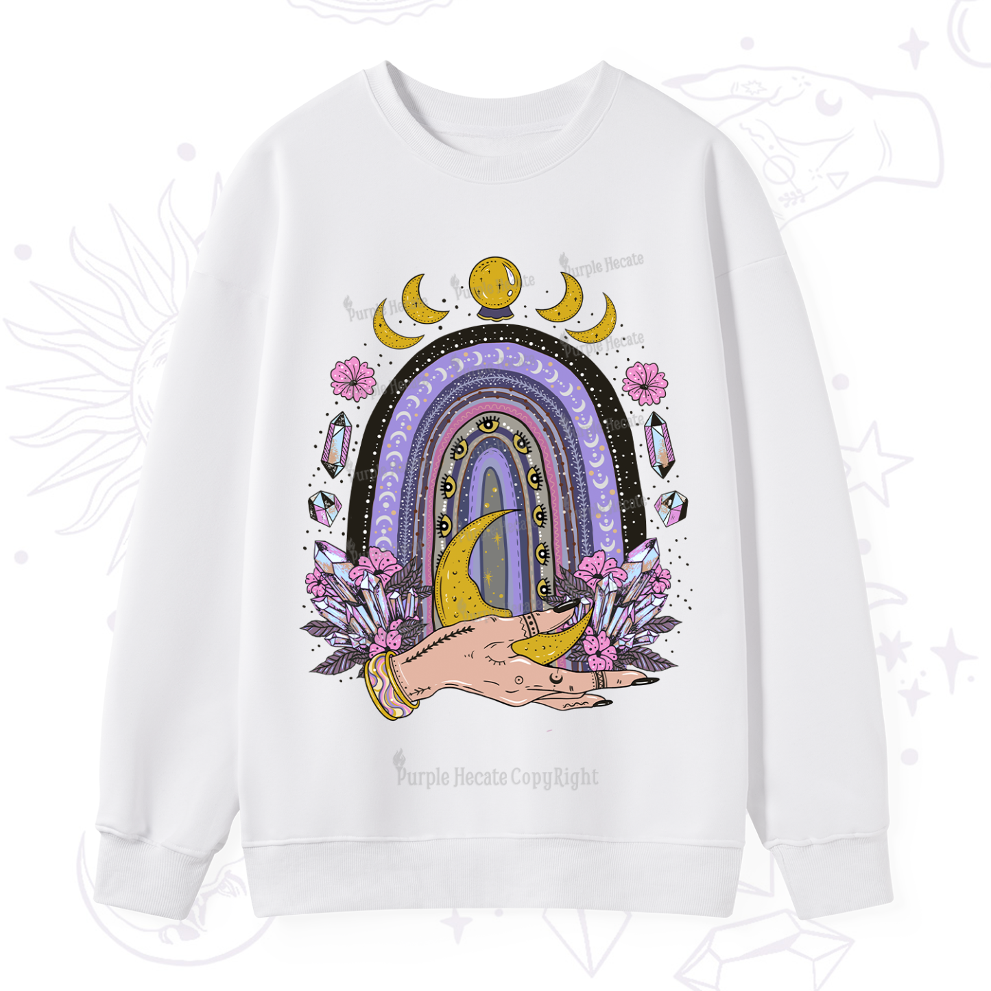 Purplehecate Magic Rainbow Sweatshirt