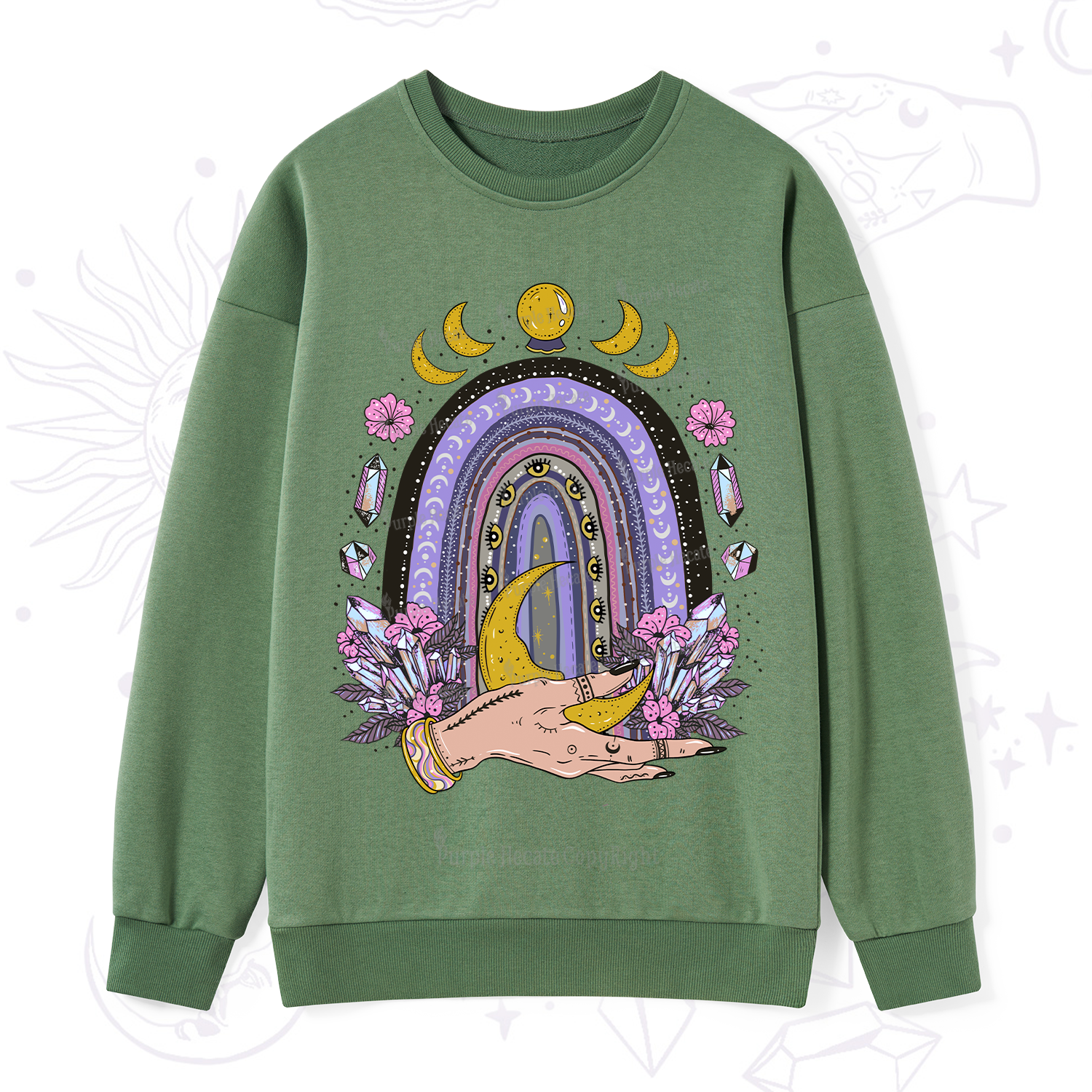 Purplehecate Magic Rainbow Sweatshirt