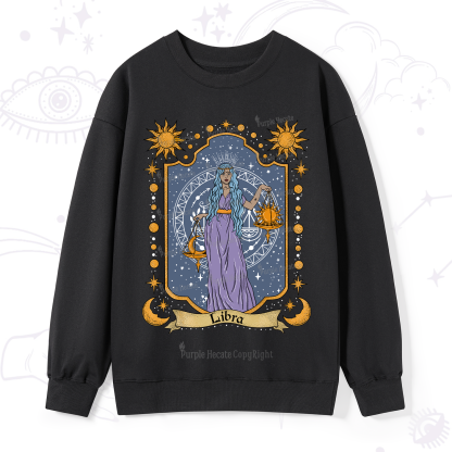 Purplehecate Libra Zodiac Sweatshirt