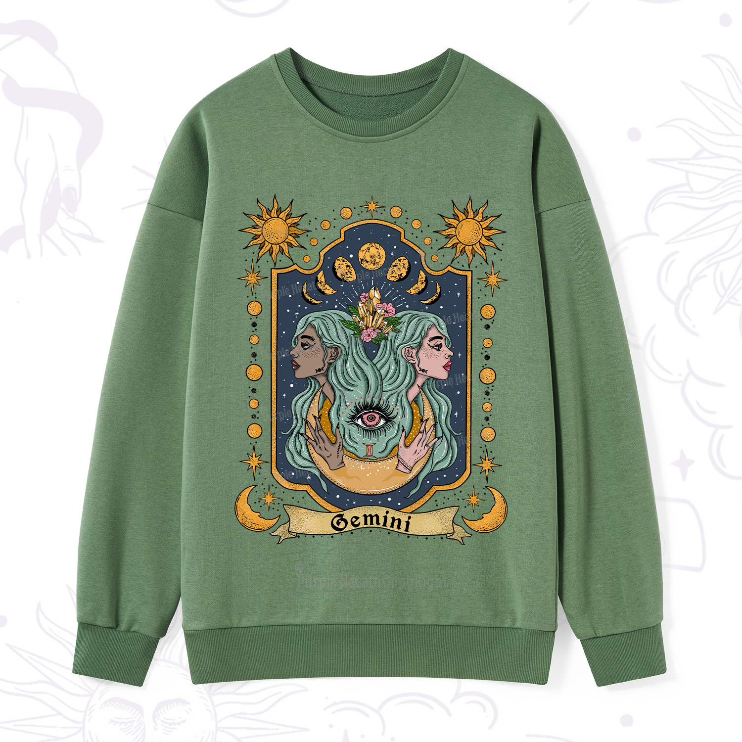 Purplehecate Gemini Zodiac Sweatshirt