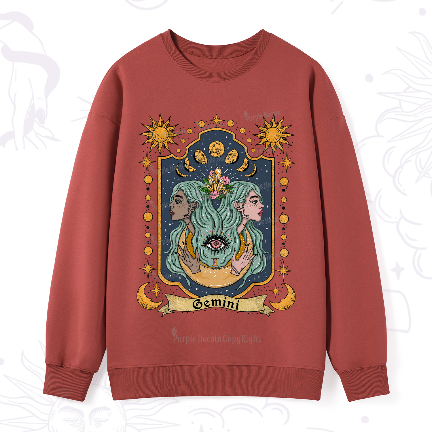 Purplehecate Gemini Zodiac Sweatshirt
