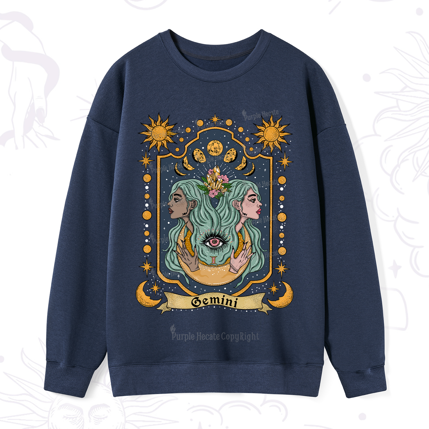 Purplehecate Gemini Zodiac Sweatshirt