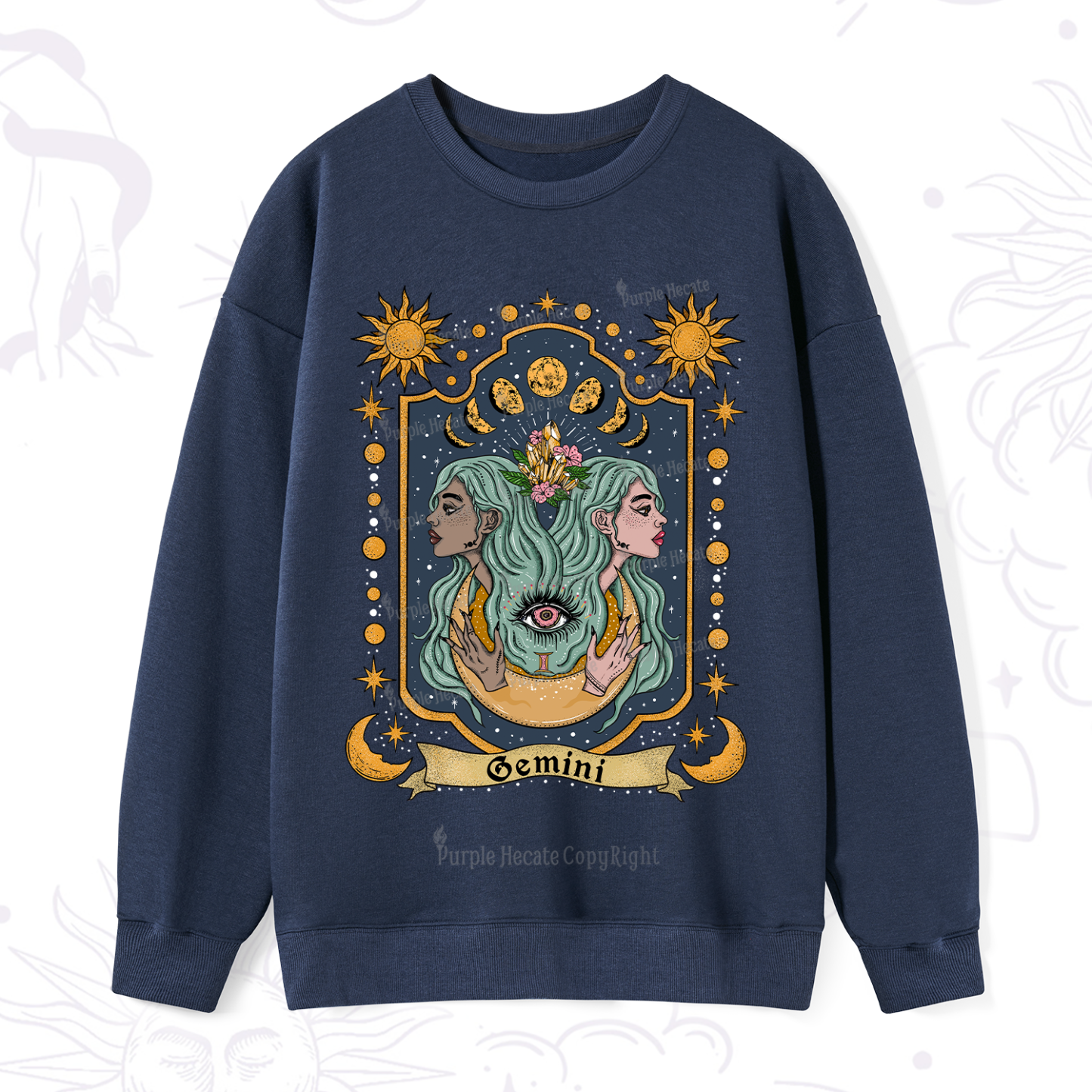 Purplehecate Gemini Zodiac Sweatshirt