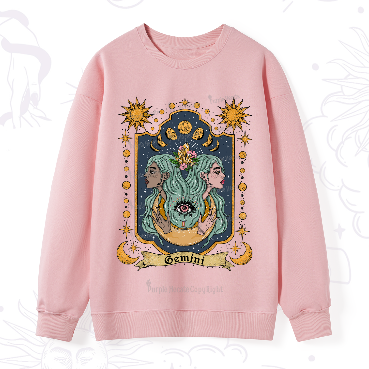 Purplehecate Gemini Zodiac Sweatshirt