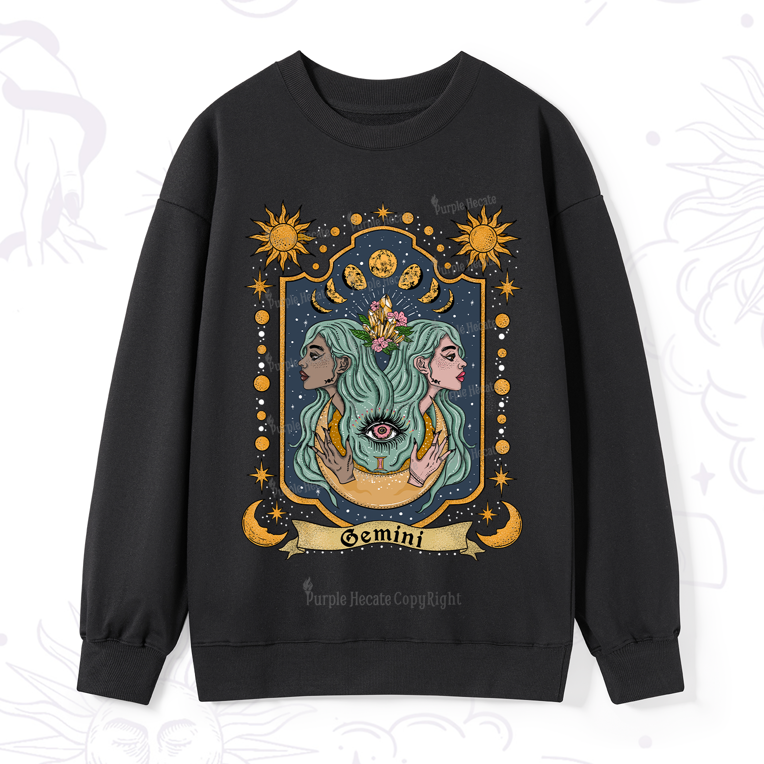 Purplehecate Gemini Zodiac Sweatshirt