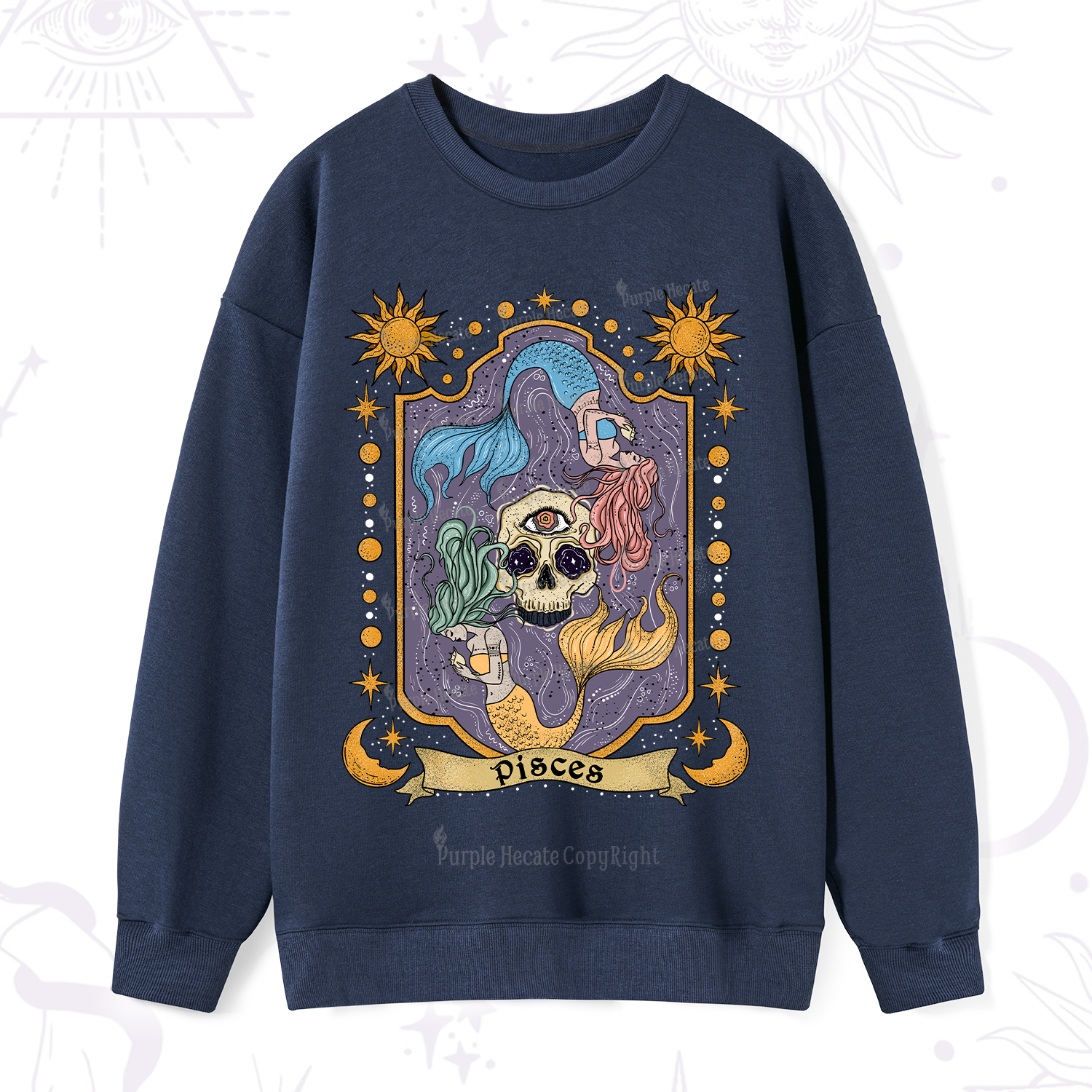 Purplehecate Pisces Zodiac Sweatshirt