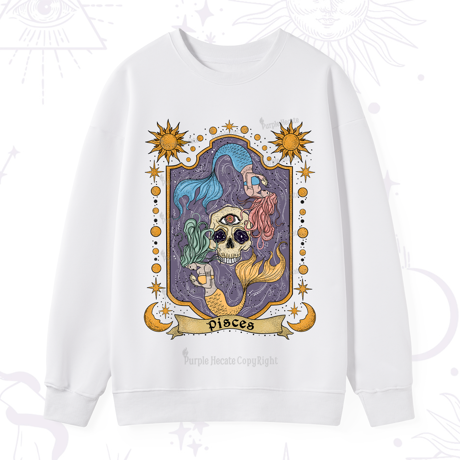 Purplehecate Pisces Zodiac Sweatshirt