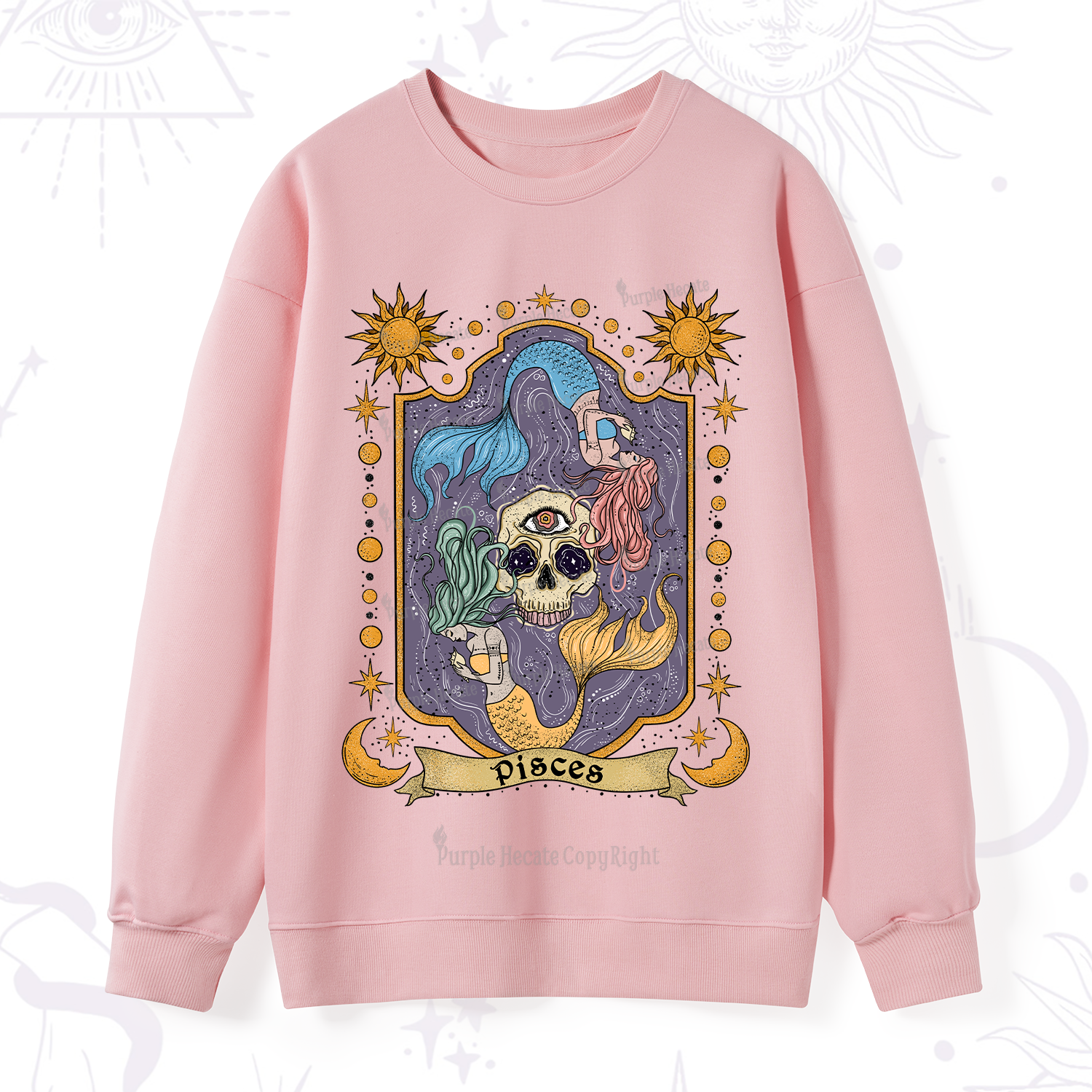Purplehecate Pisces Zodiac Sweatshirt