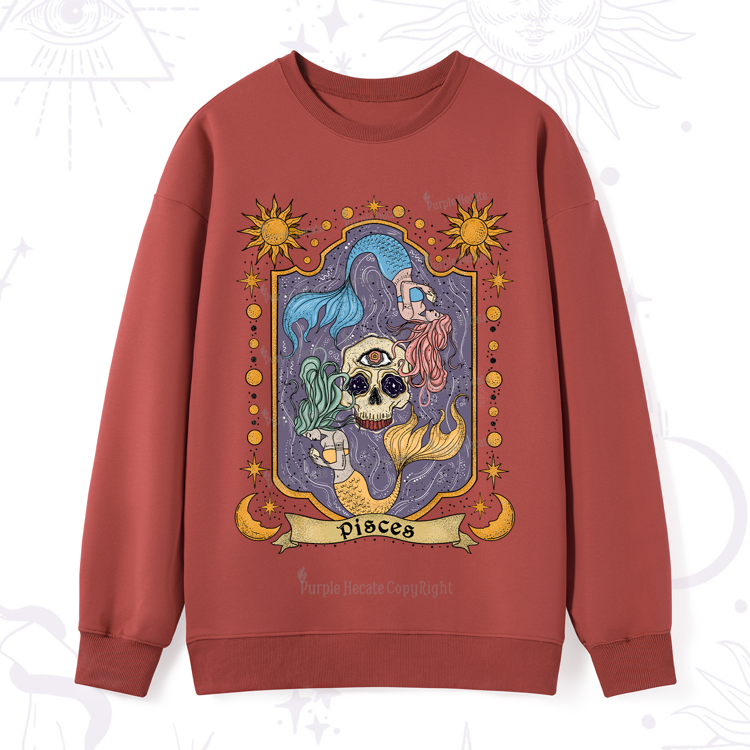 Purplehecate Pisces Zodiac Sweatshirt