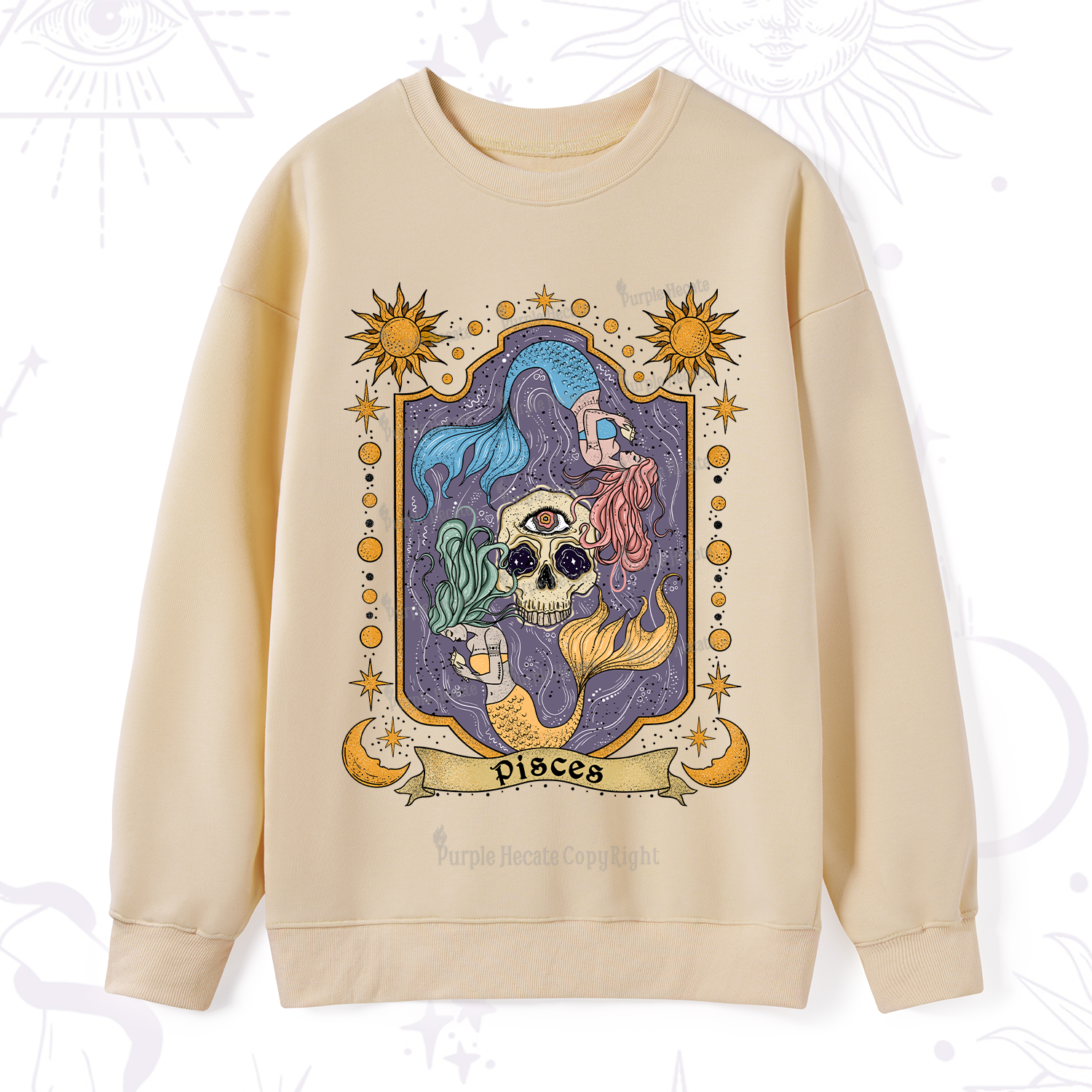 Purplehecate Pisces Zodiac Sweatshirt