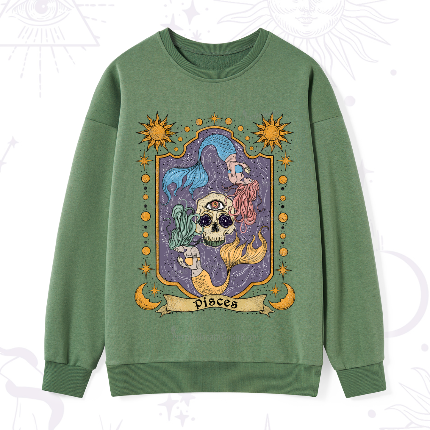 Purplehecate Pisces Zodiac Sweatshirt