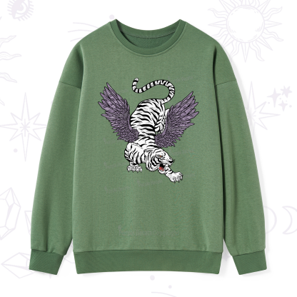 Purplehecate Tiger With Wings Sweatshirt