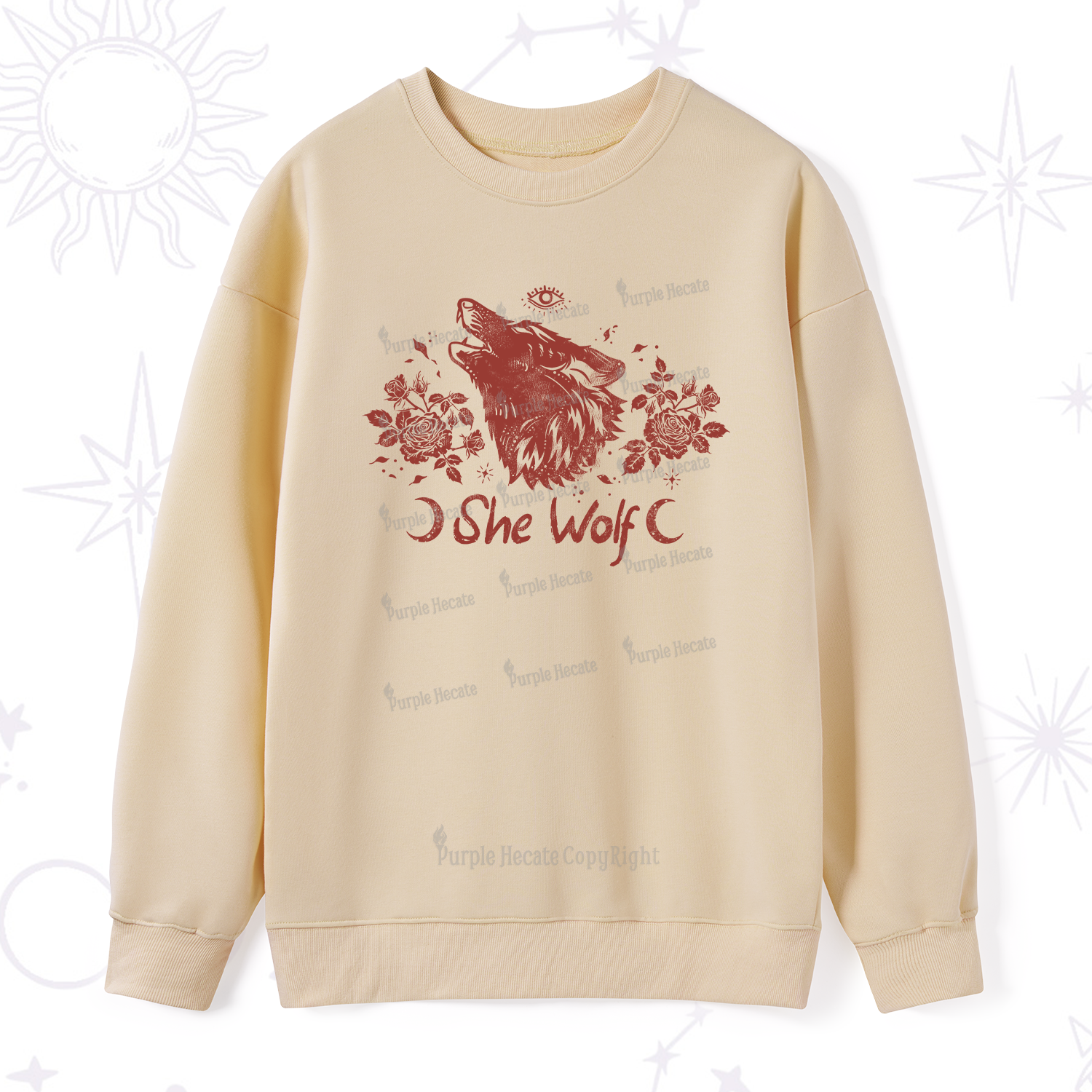 Purplehecate She Wolf Sweatshirt