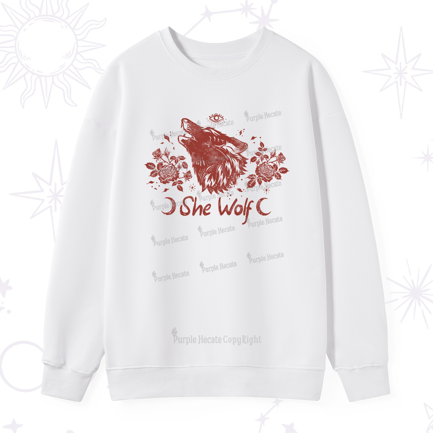 Purplehecate She Wolf Sweatshirt