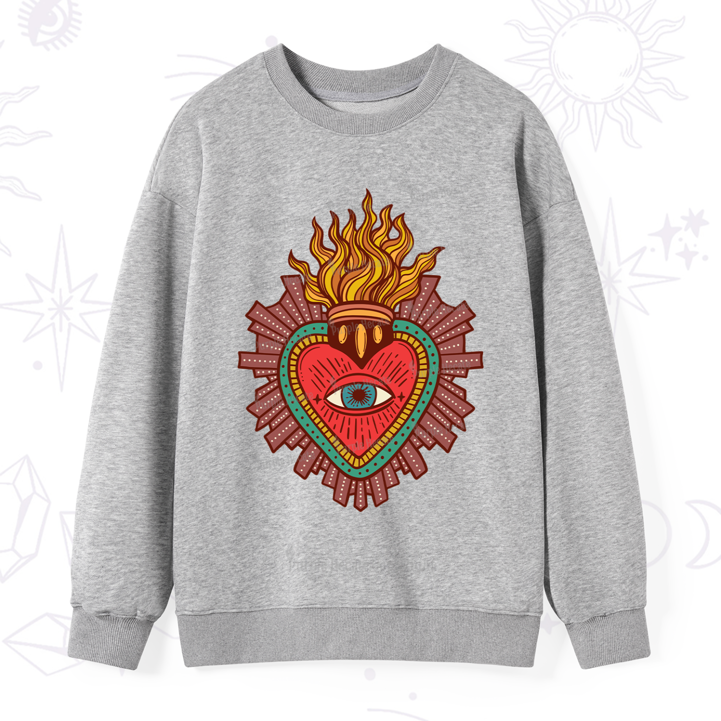 Purplehecate Sacred Heart Sweatshirt