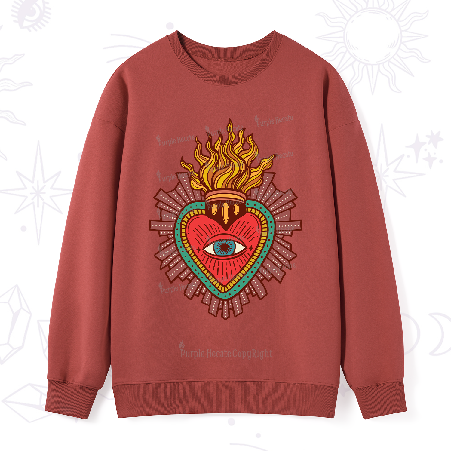 Purplehecate Sacred Heart Sweatshirt