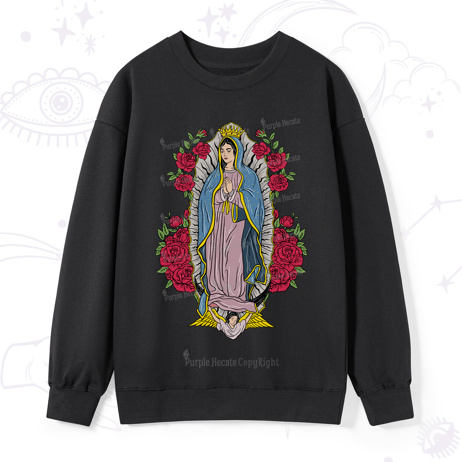 Purplehecate Mother Mary Sweatshirt