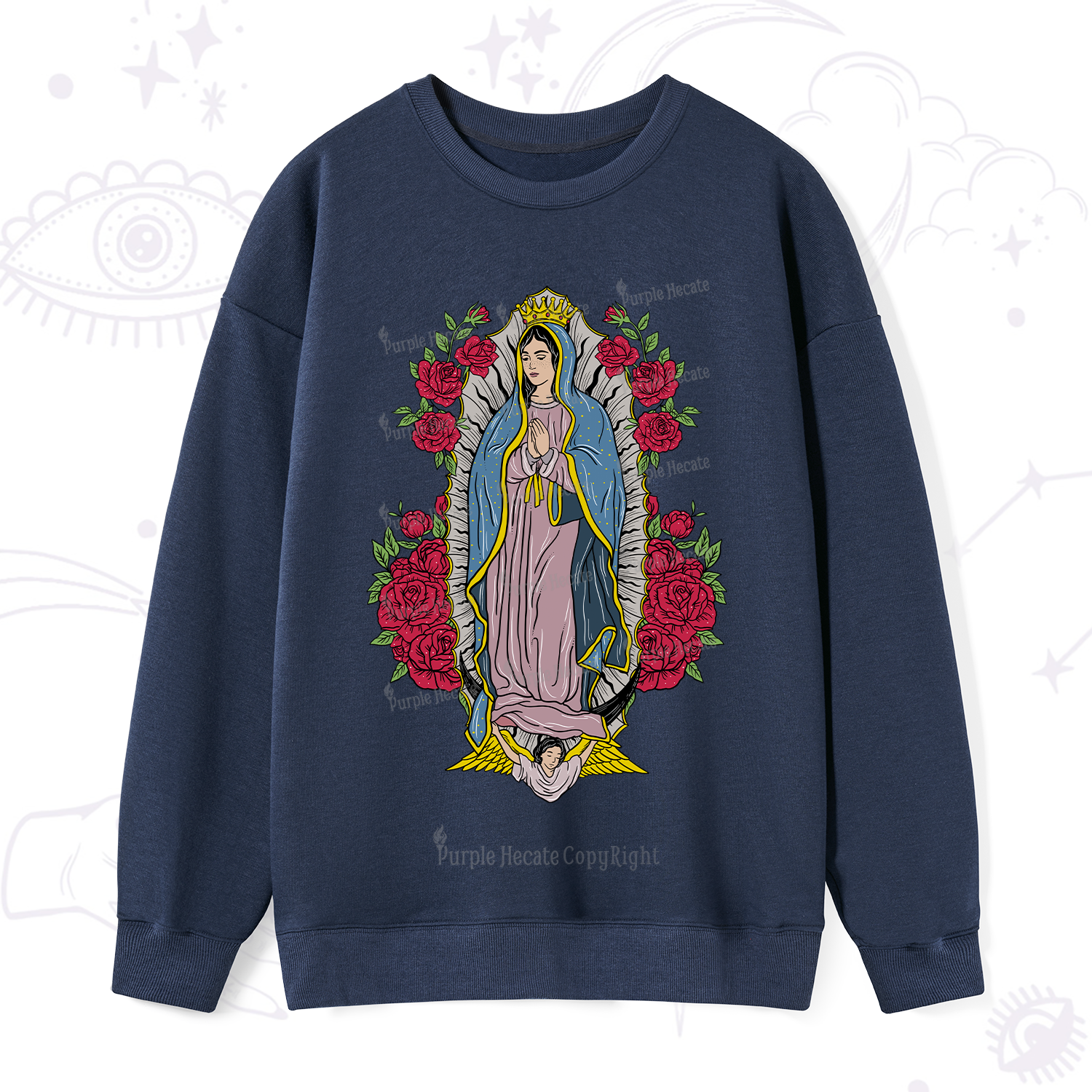 Purplehecate Mother Mary Sweatshirt