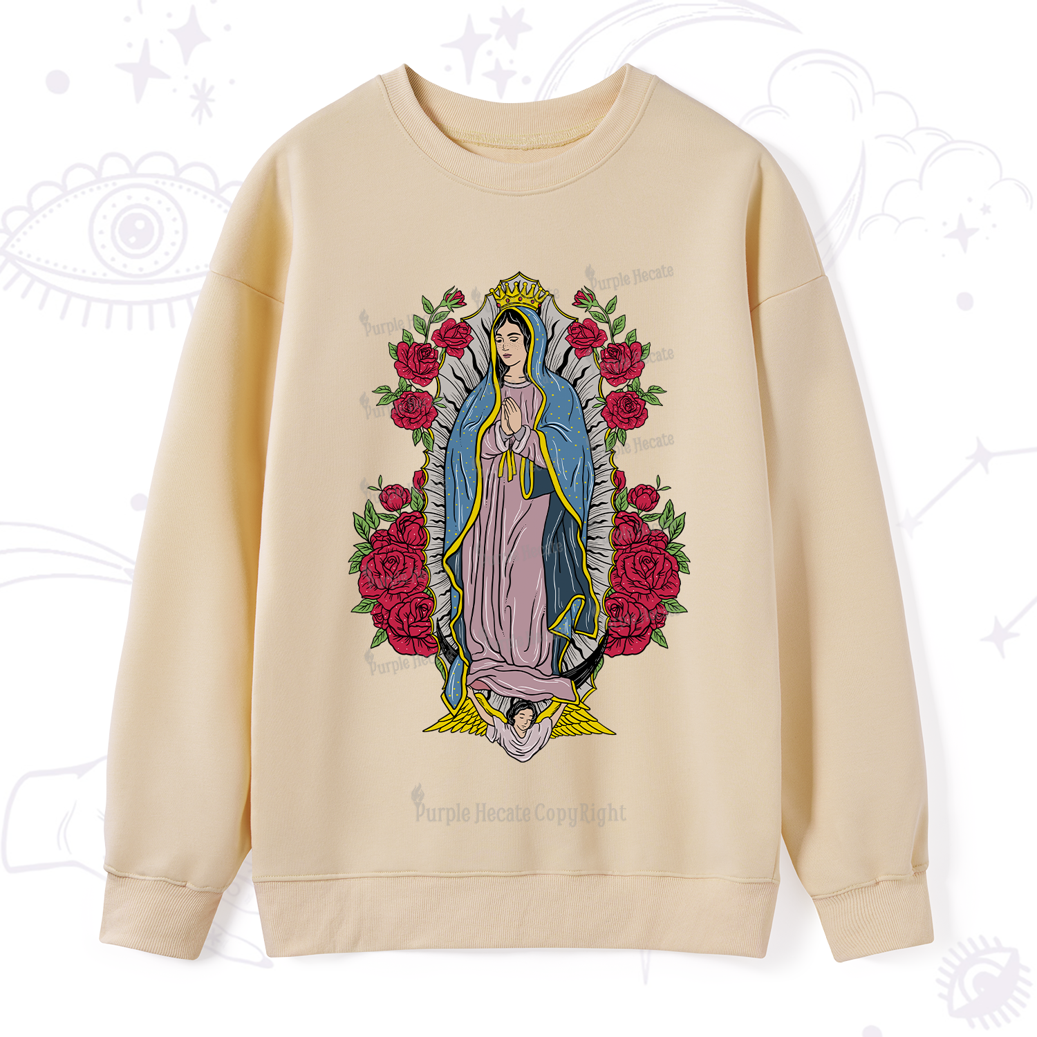 Purplehecate Mother Mary Sweatshirt