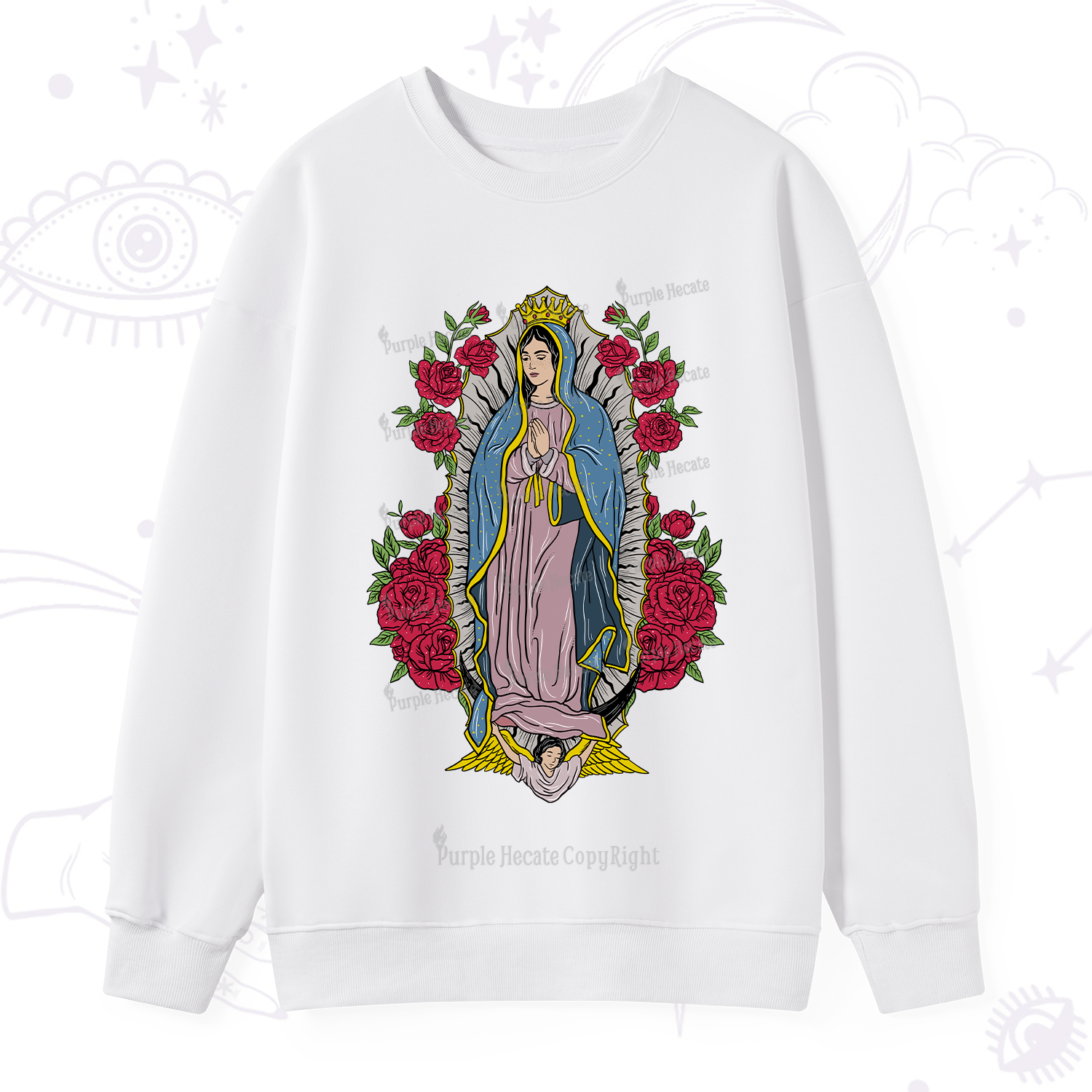 Purplehecate Mother Mary Sweatshirt