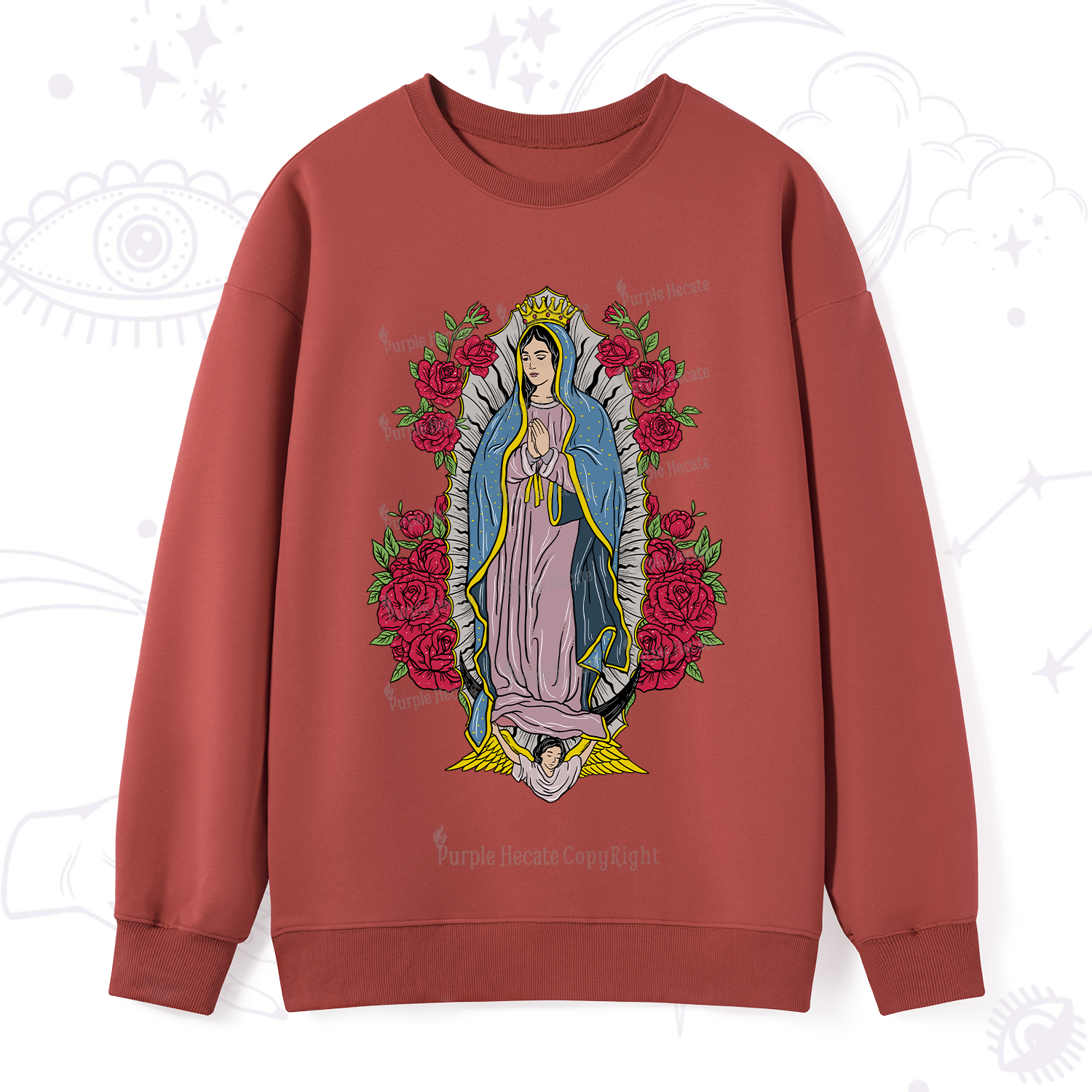 Purplehecate Mother Mary Sweatshirt
