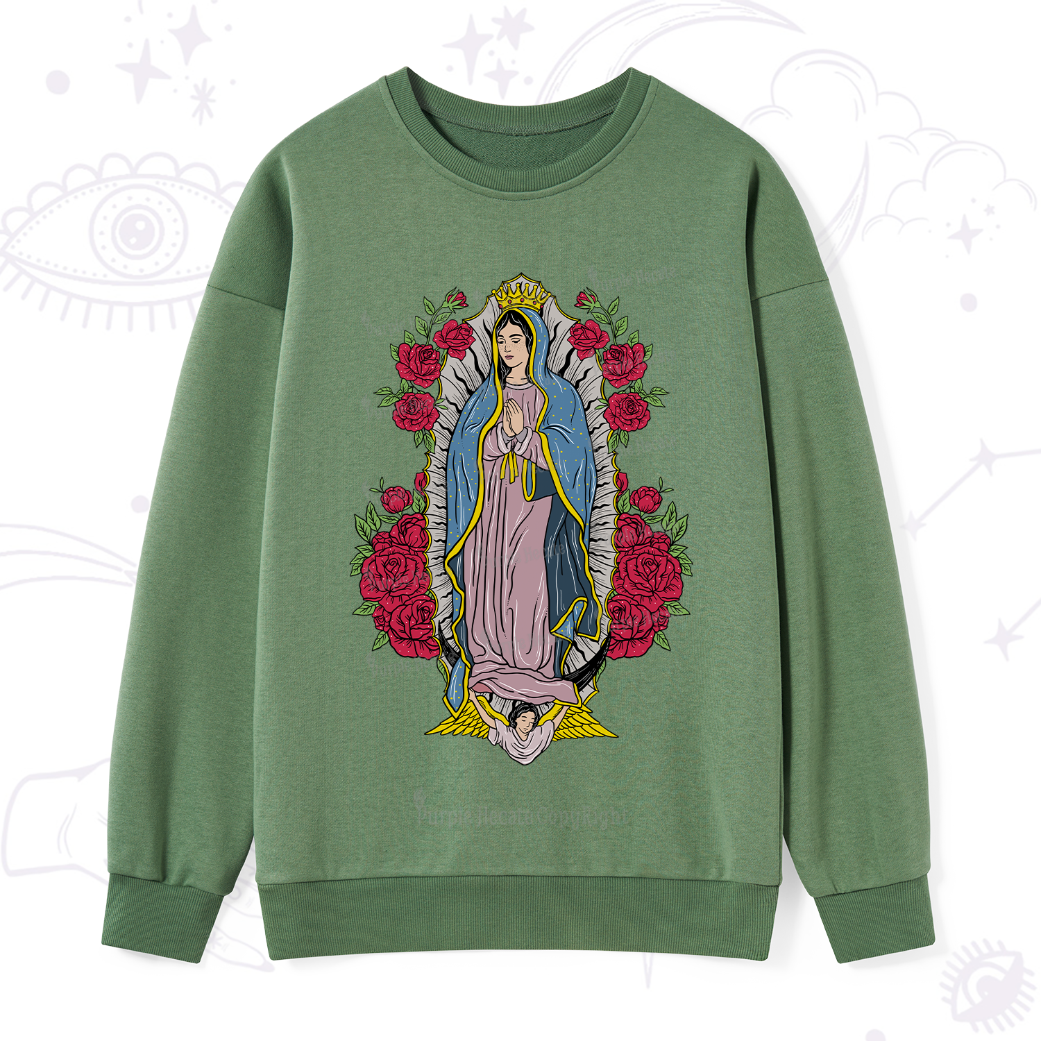 Purplehecate Mother Mary Sweatshirt