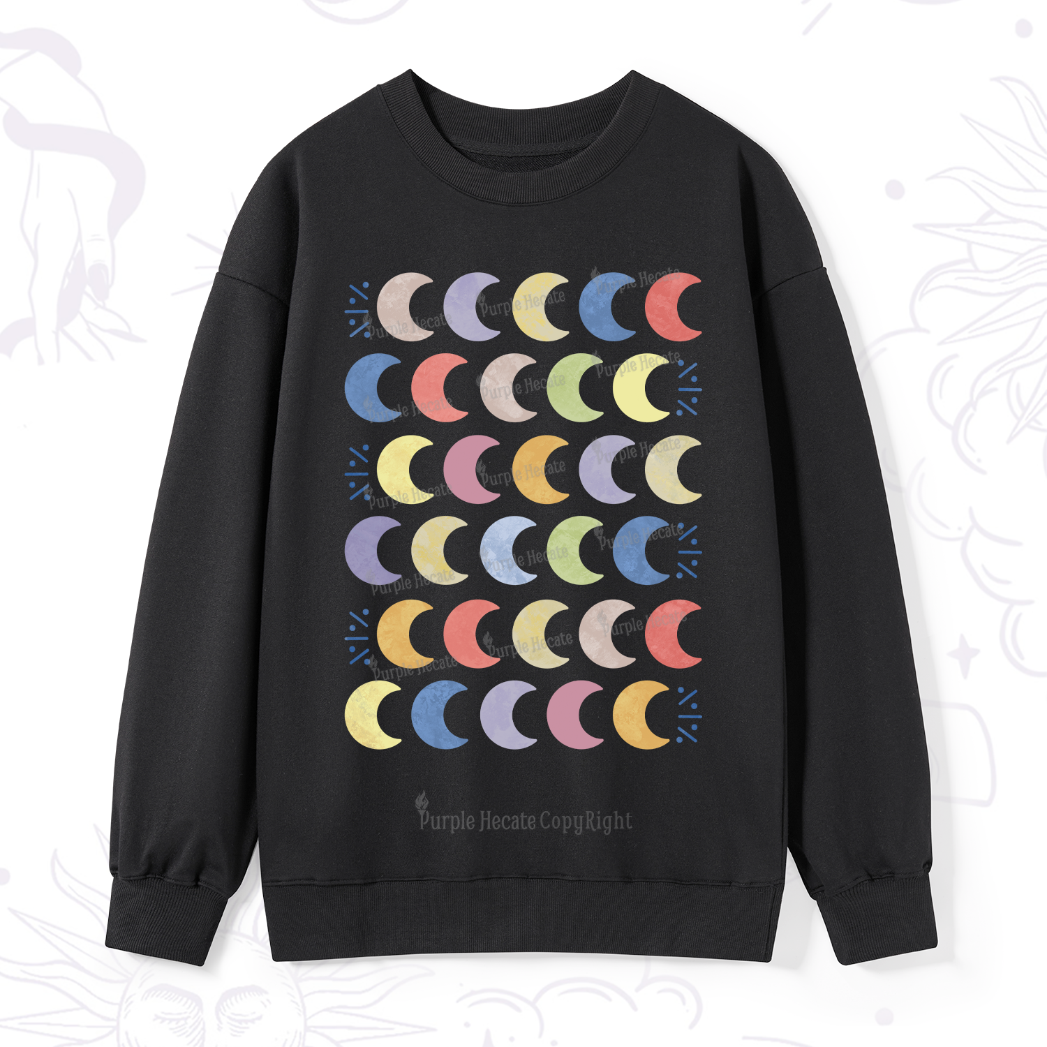 Purplehecate Every Phase Of Me Sweatshirt