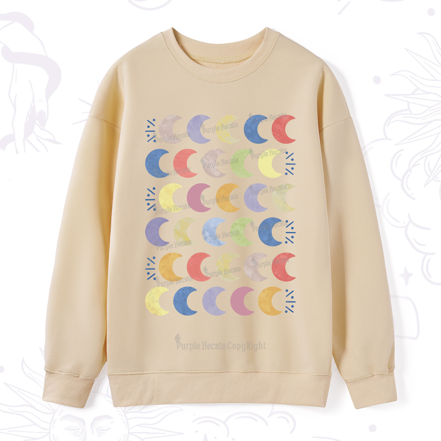 Purplehecate Every Phase Of Me Sweatshirt