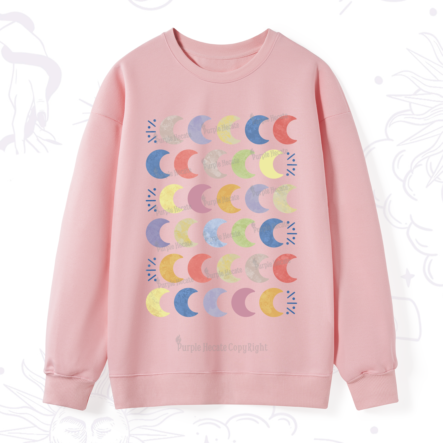 Purplehecate Every Phase Of Me Sweatshirt