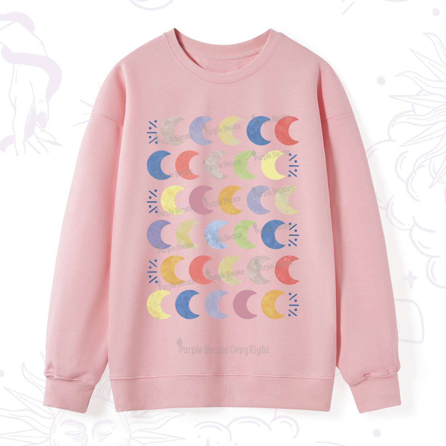 Purplehecate Every Phase Of Me Sweatshirt