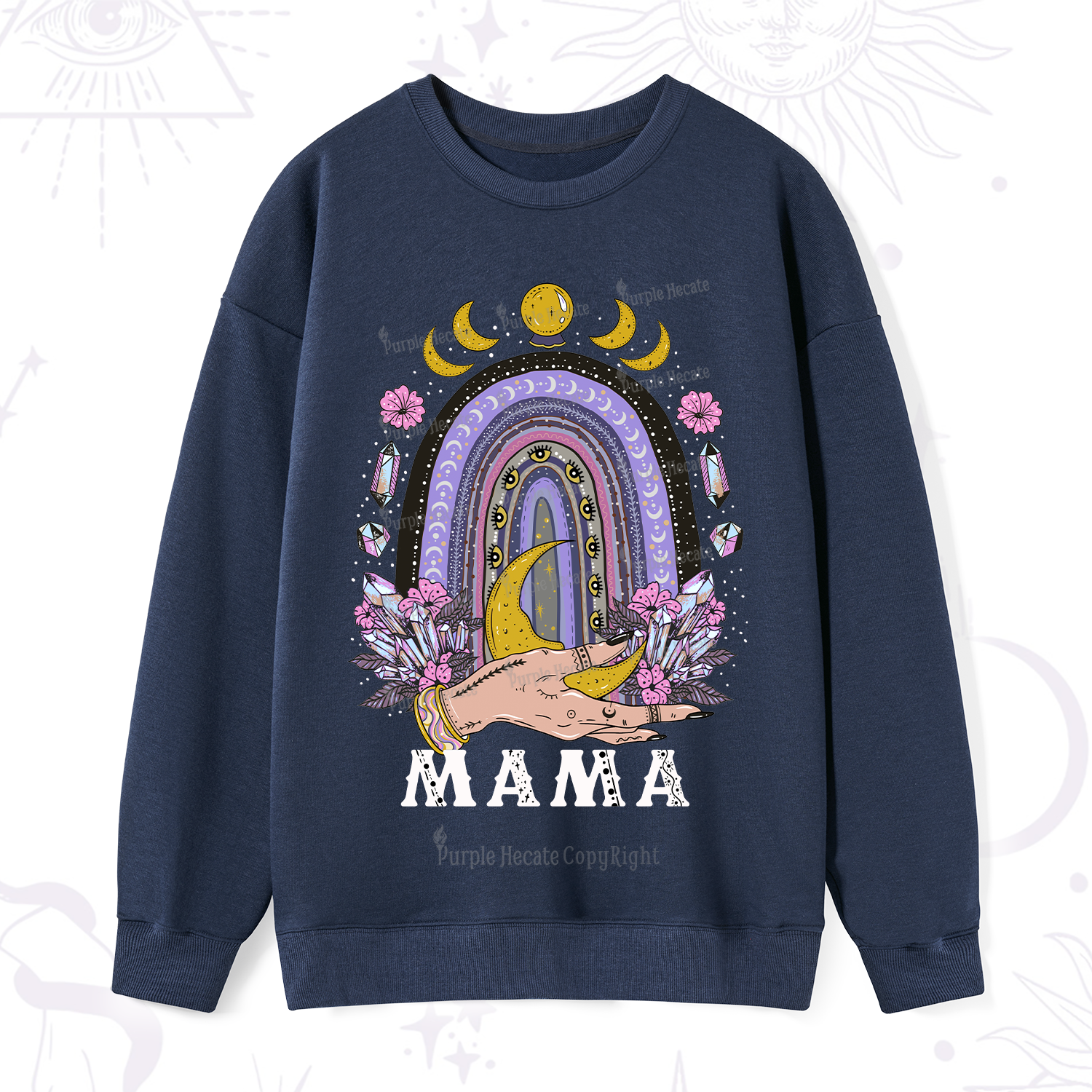 Purplehecate Gothic Mama Rainbow Sweatshirt