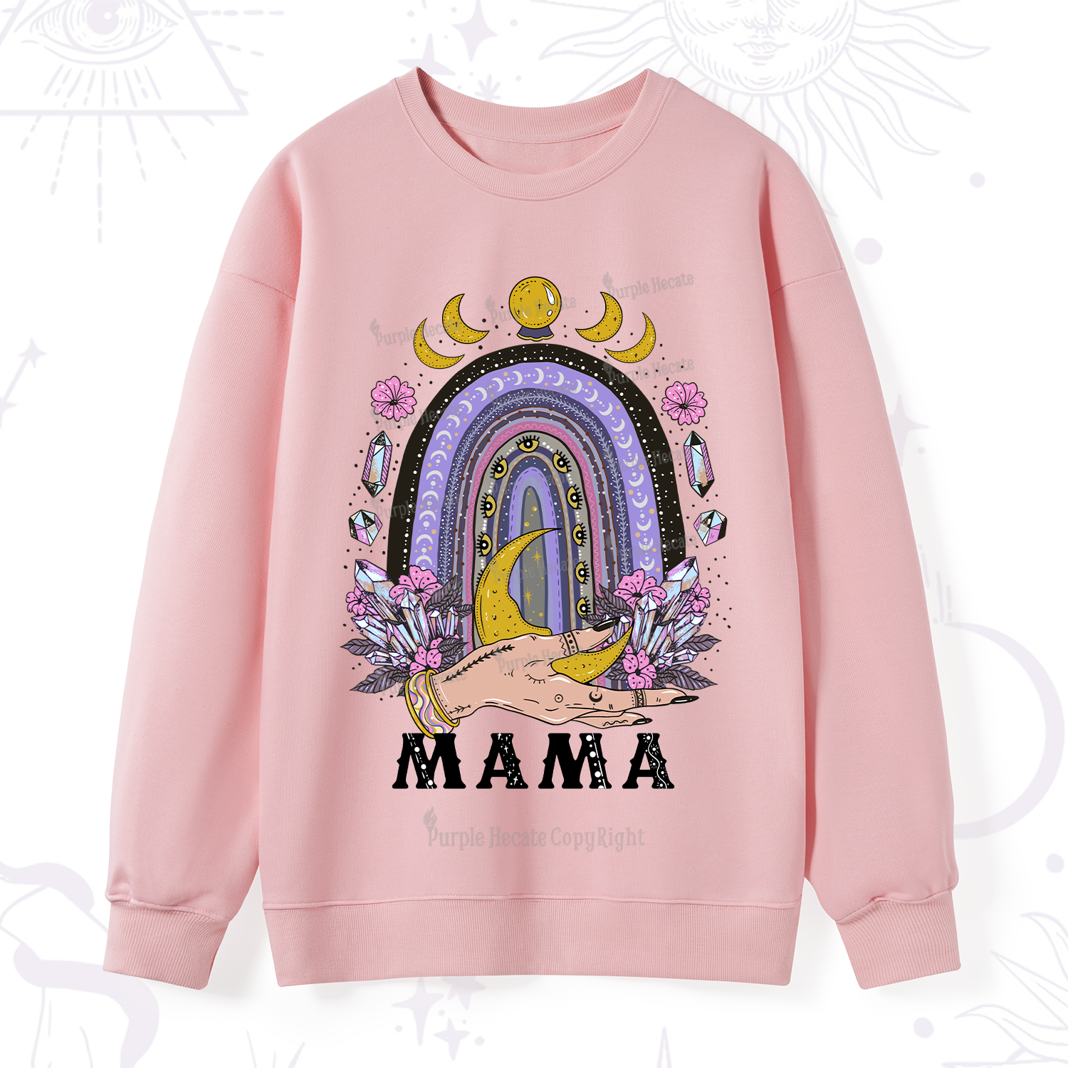 Purplehecate Gothic Mama Rainbow Sweatshirt