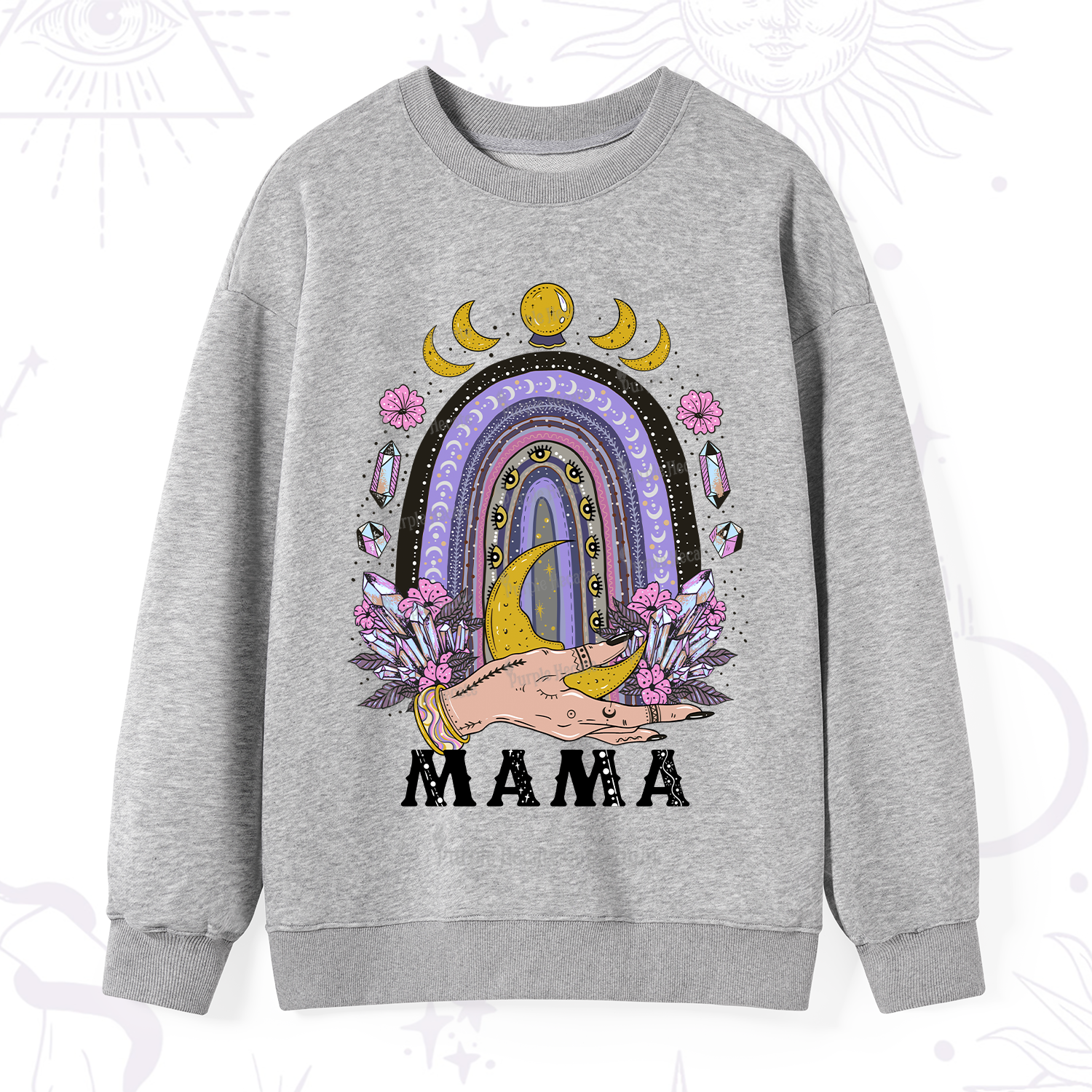 Purplehecate Gothic Mama Rainbow Sweatshirt