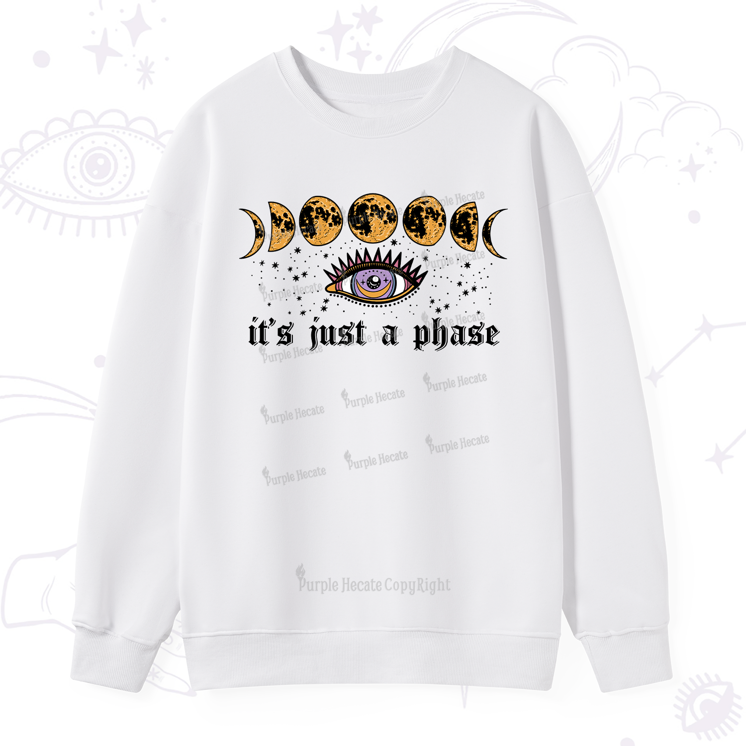 Purplehecate It's Just A Phase Sweatshirt