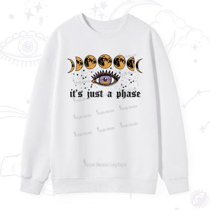 Purplehecate It's Just A Phase Sweatshirt