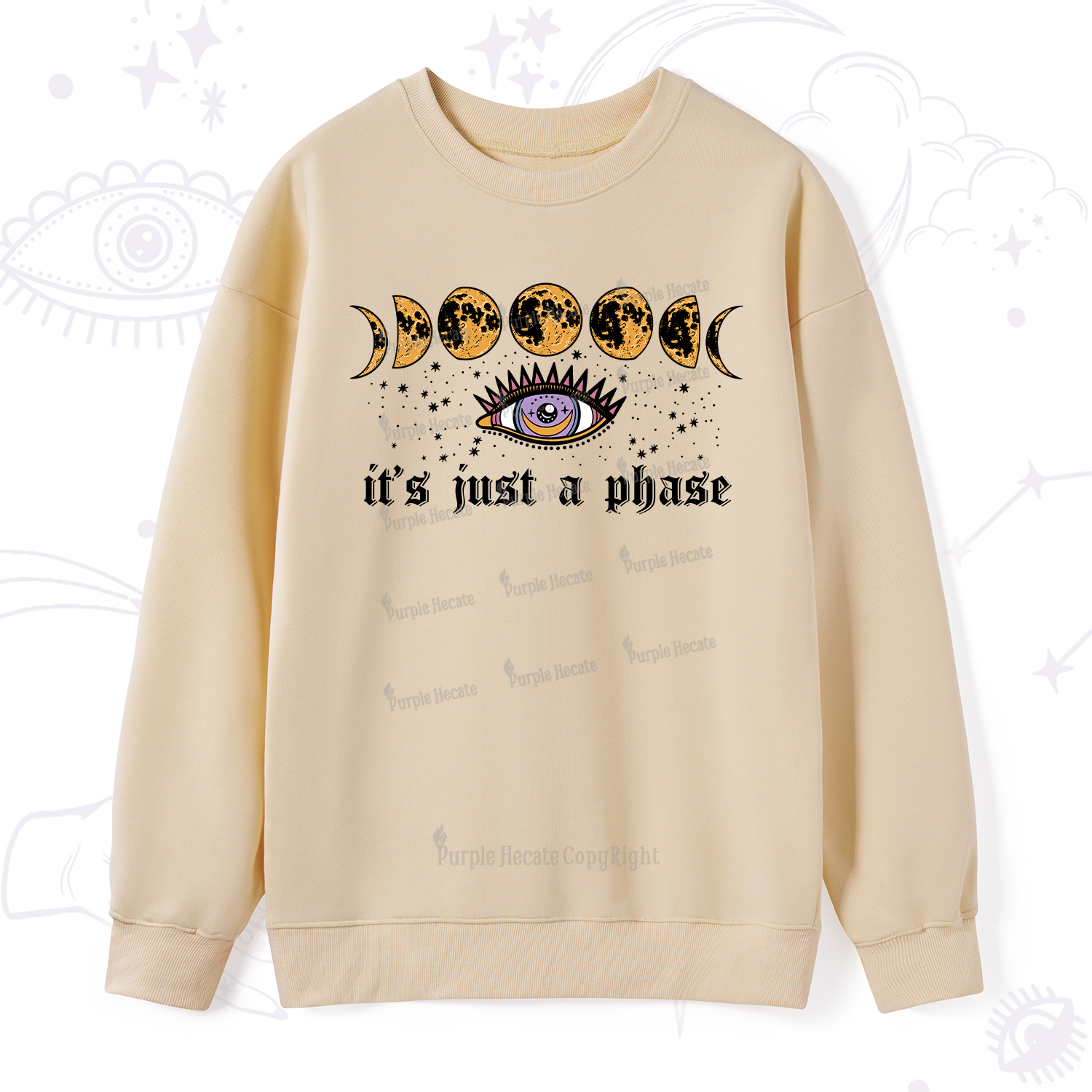 Purplehecate It's Just A Phase Sweatshirt